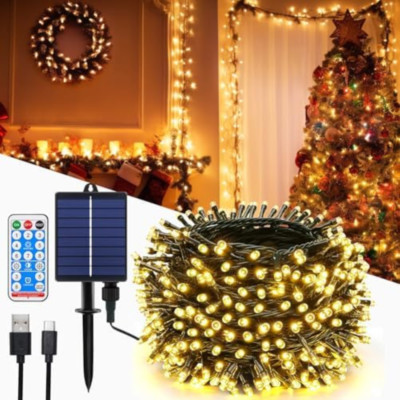 AUAUY Luci Stringa Fiocco Di Neve, 6M 40 LED Catena Luminosa a Batteria Luci Stringa Natalizie Decorazione, per Natale Matrimonio Compleanno Festa Fecorazione Interna ed Esterna (Bianco Caldo