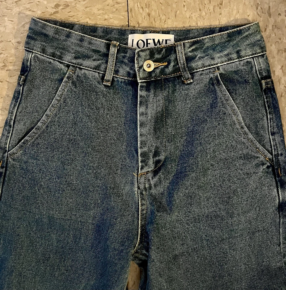 NWOT Loewe Anagram High Waist Boyfriend Cut Denim Size Small. - Image 3 of 4