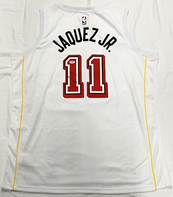 Jaime Jaquez Jr. Signed Autographed Miami Heat White City Jersey