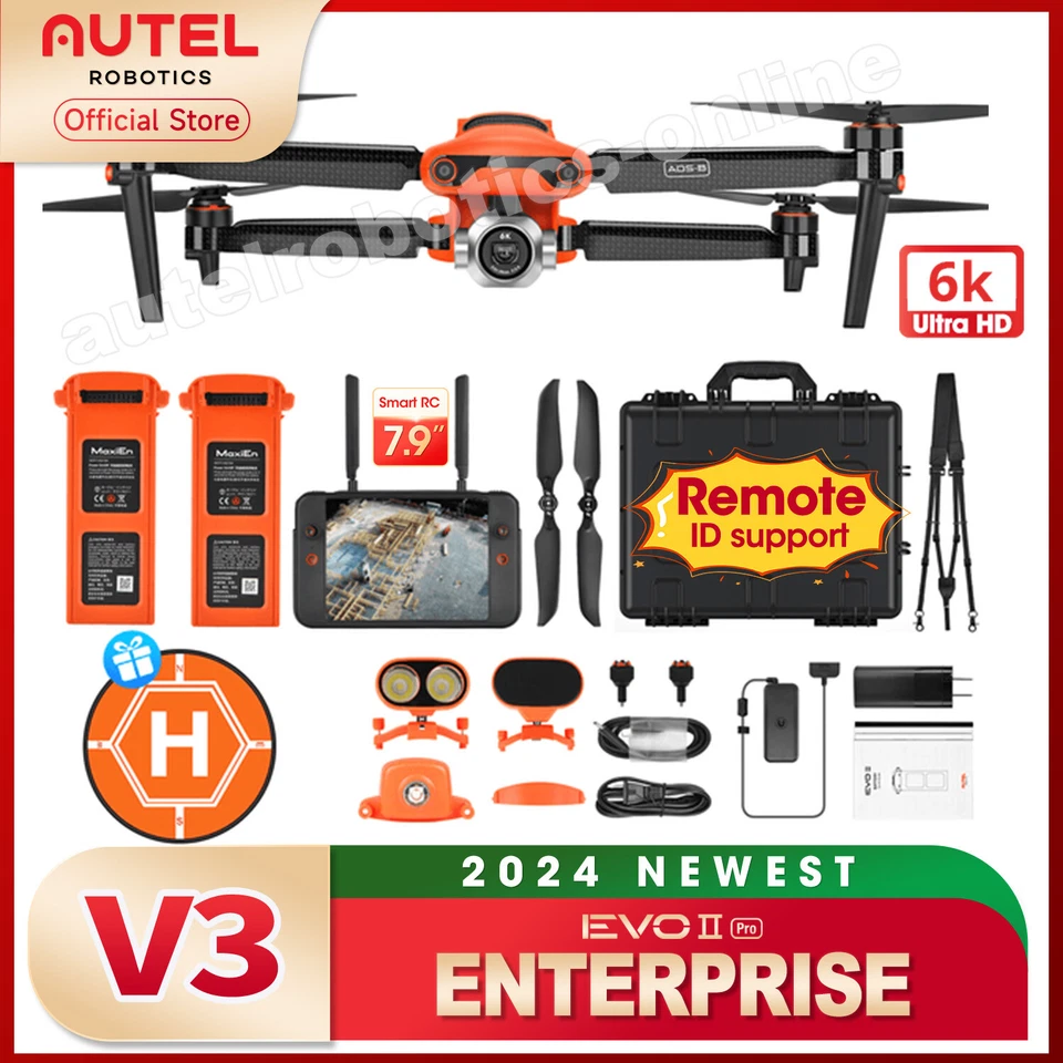 Autel Robotics EVO 2 Pro Enterprise V3 Bundle Smart Controller 6K Dual Camera  - Image 2 of 4