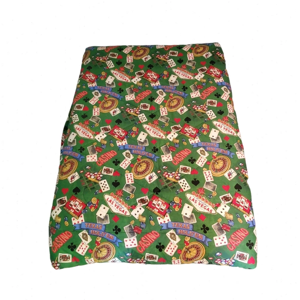 VTG Las Vegas Casino Gambling Novelty Queen Bedspread Blanket Pakistan - Image 2 of 4