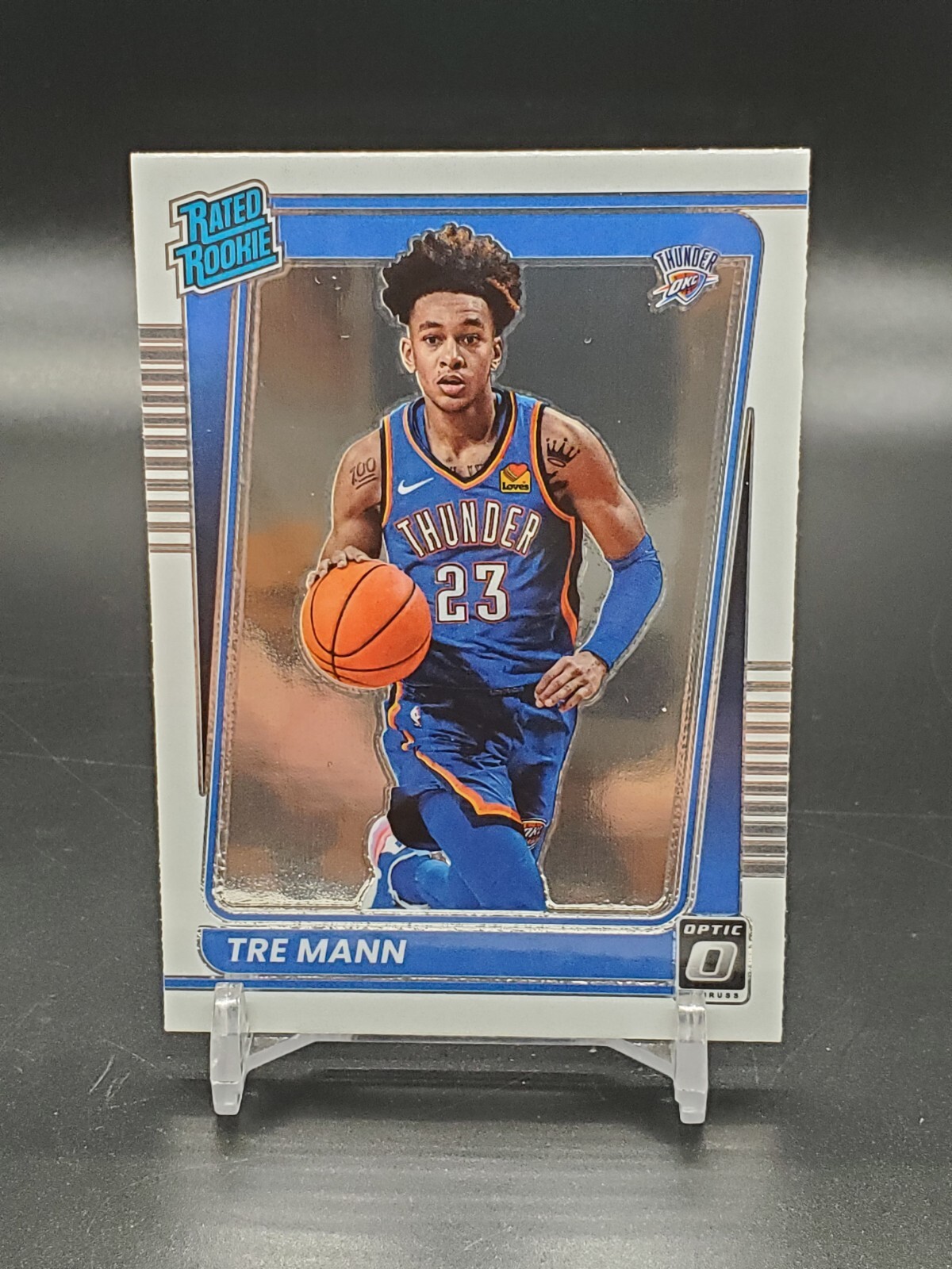 2021-22 Panini Donruss Optic Tre Mann Rated Rookie RC #168 OKC Thunder