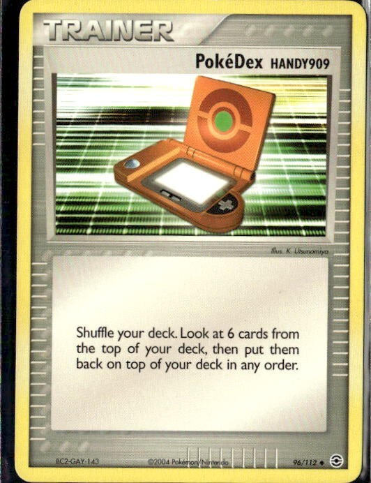 2004 EX FireRed & LeafGreen 96/112 Poke'Dex Handy909