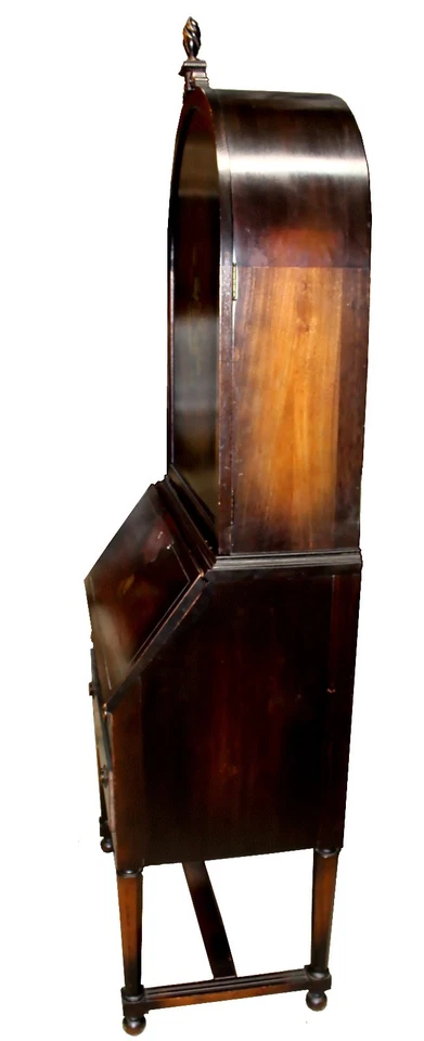 Secretaria antigua de caoba pintada a mano Gimbel Brothers Foto 3 de 4