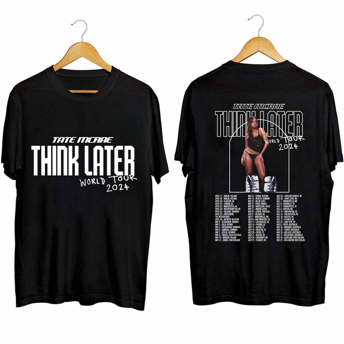 Tate McRae 2024 Think LaterライブTシャツSサイズ Tate McRae 2024 Think LaterライブTシャツSサイズ Tate Mcrae