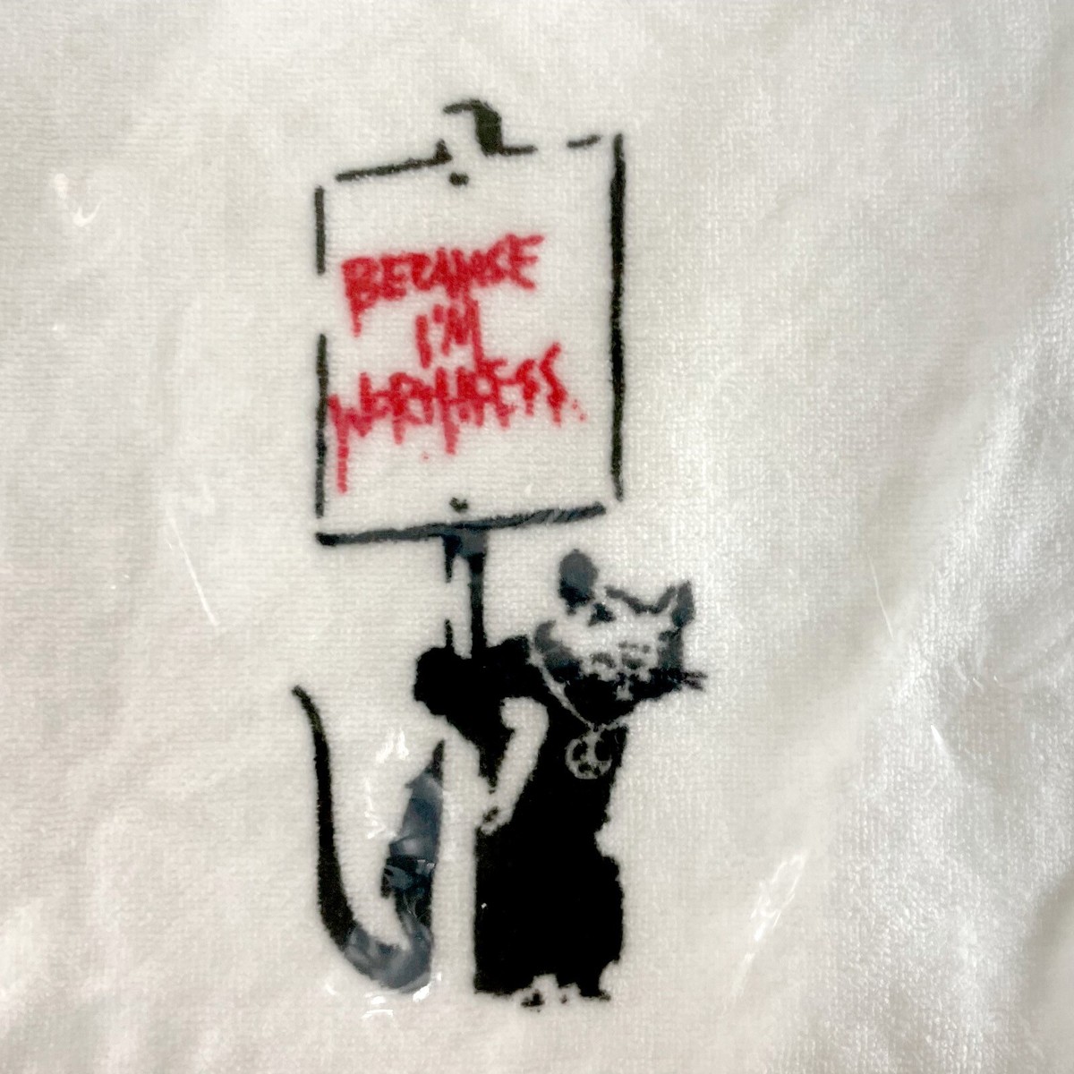 BANKCY Hand towel :Goods of Exhibition of Artworks by Banksy | eBay