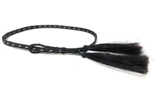 Dark Brown western cowboy hat band, Horse Hair Braided Tassels Adjustable Band