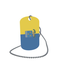 Dog Tag Flag Terni Province Dog Tag Aluminium 30 x 50mm