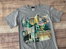 Vintage Adult Small Las Vegas MGM Mirage Gray Short Sleeve T Shirt Top