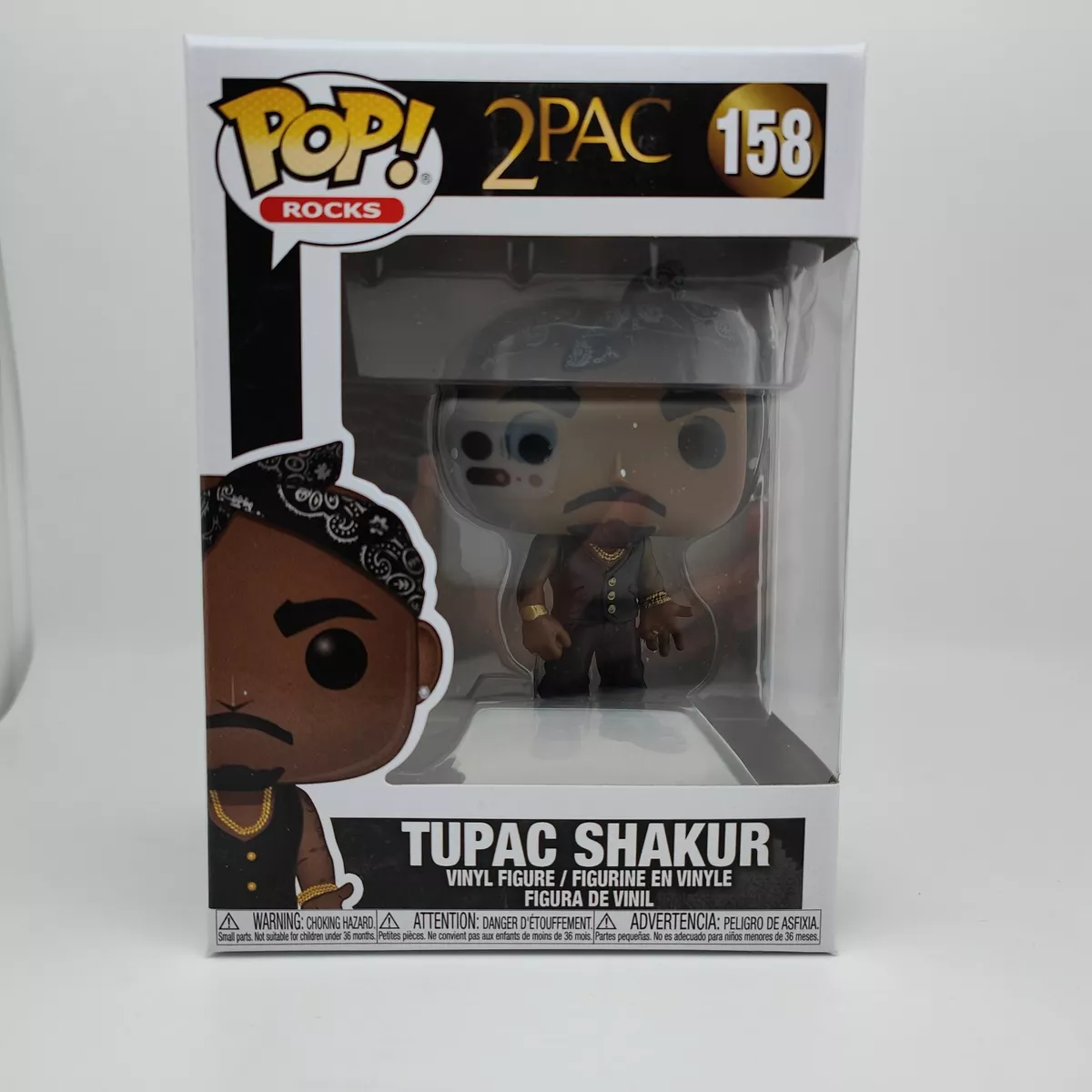 FUNKO POP VINYL ROCKS MUSIC 2PAC 158 TUPAC SHAKUR BNIB