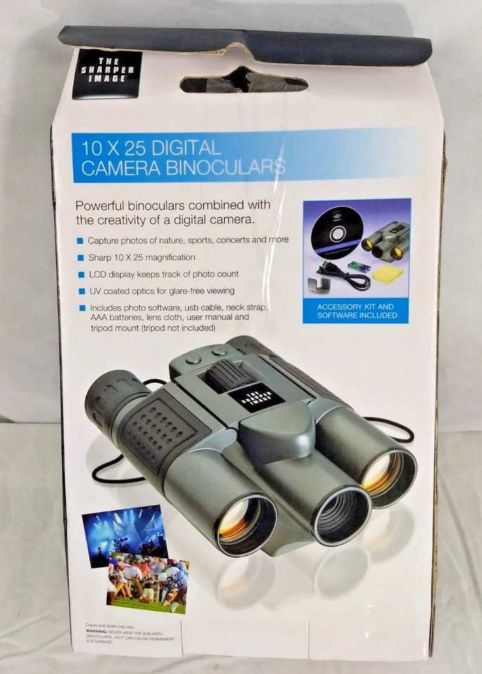 Sharper Image Digital Binoculars Built in Camera w/ CD Software & Accessories - Image 2 of 4
