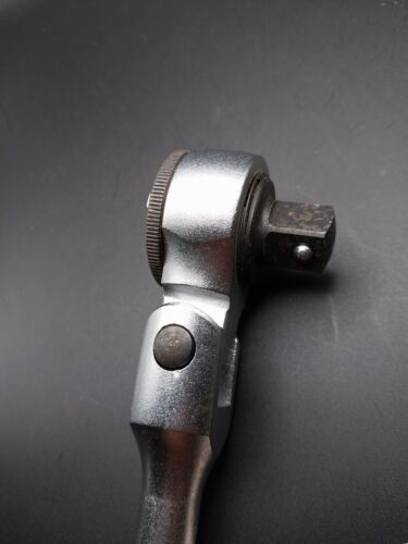 Vintage Rare Stanley USA 1/2" Drive Flex Head Ratchet Quick Release Thumbwheel - Bild 4 von 9
