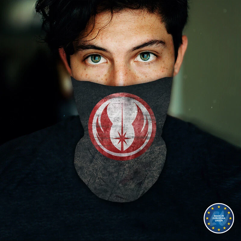 Washable Fabric Face Cover Neck Gaiter Unique Print Jedi Order EU Made - Image 3 of 4