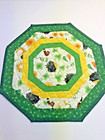 Handmade Table Runner For St. Patrick’s Day, shamrocks  and four leaf clovers