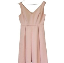 J. Crew  Sleeveless Pastel Pink   Fit & Flare  Dress   Size 2  KAMI  V-Neck  NWT