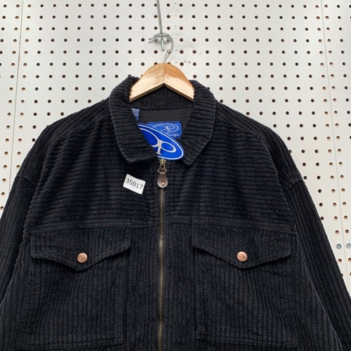 NEW Ocean Pacific Corduroy Zip Jackety Mens Large Black Pocket NWT 25x31 - Picture 6 of 16