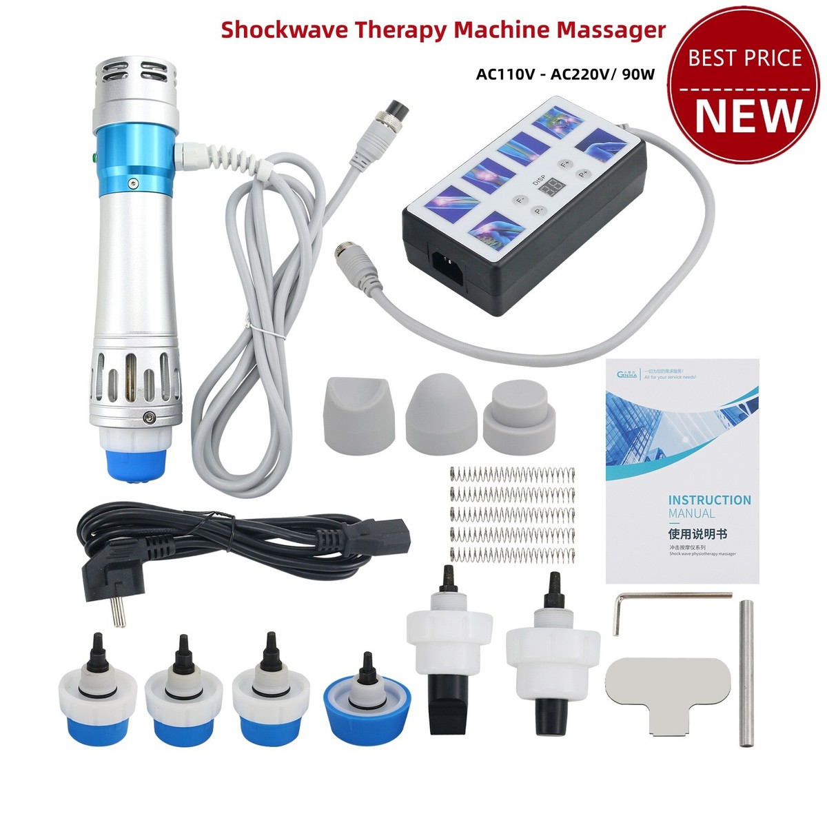 Portable Electromagnetic Shockwave Therapy Machine Massager CTLNHA 
