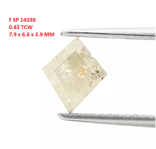 Bijou En Diamant Naturel 0.82tcw Brun Jaune Étincelant Étape Pour Bijou - Zdjęcie 2 z 14