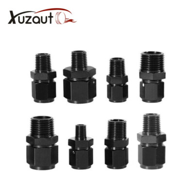 4AN/6AN/8AN Female to 1/2 1/4 1/8 3/8NPT Male Straight Swivel Adapter Fitting 