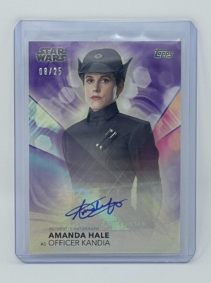 Topps Star Wars AMANDA HALE as OFFICER KANDIA Auto 08/25