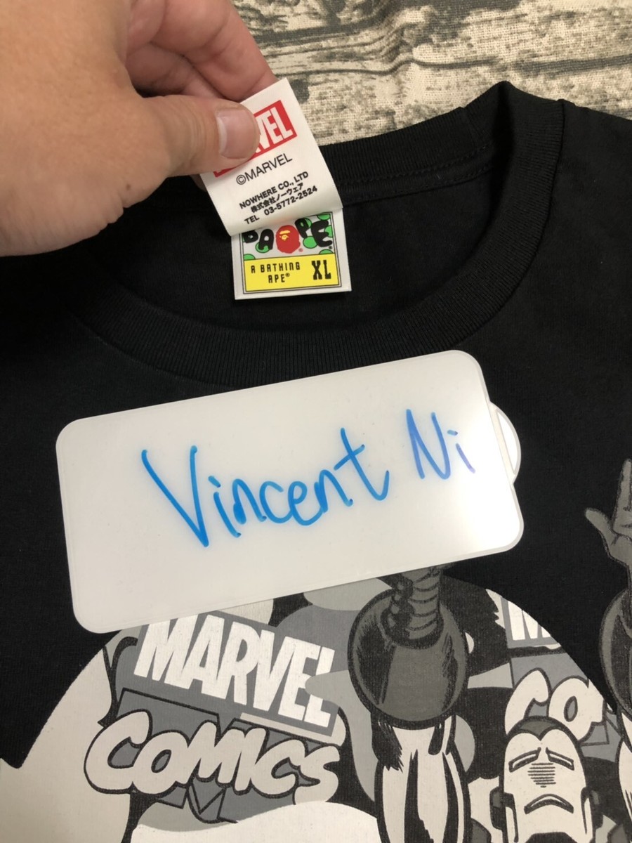 A BATHING APE アイアンマン MARVEL Tシャツ ブラック L A BATHING APE x MARVEL CAMO IRON MAN EX TEE SIZE XL XXL