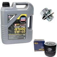 MotoröL ÖLfilter SM112 5W40 5Liter + ÖLablassschraube FüR Toyota Hilace Kasten