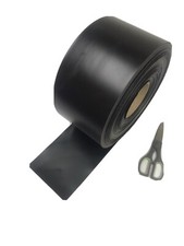 Black PVC door curtain fly insect temperature control strip 16cm wide £1 meter