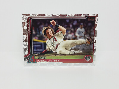 2025 Topps #243 Jake McCarthy, Arizona Diamondbacks - Spring Training Parallel