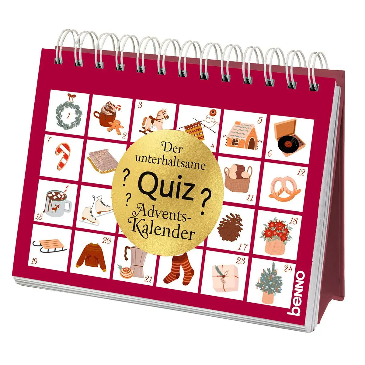 Der unterhaltsame Quiz-Adventskalender | Taschenbuch | 52 S. | Deutsch