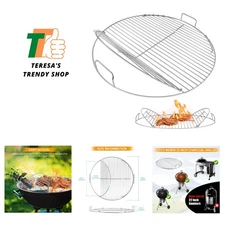 Replacement Cooking Grate, Hinged Cooking Grate for 22” Charcoal Grill
