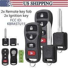 2 For 2005 2006 Nissan Altima Keyless Entry Kbrastu15 Remote Fob Ignition Key 2 For 2005 2006 Nissan Altima Keyless Entry Kbrastu15 Remote Fob Ignition Key