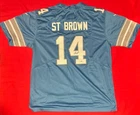 Amon-Ra St Brown Detroit Lions NFL Autographed Signed Custom Football Jersey JSA