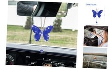 Bling Butterfly Diamond Car Accessories, Crystal Car Rear View Mirror Charms