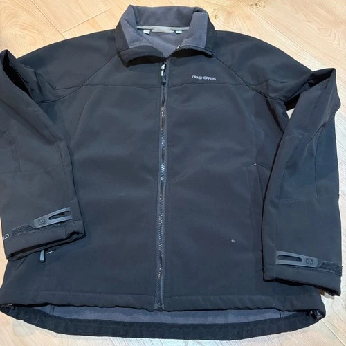 Craghoppers Mens Black Softshell Full Zip Jacket CML049-MU19703 Size L - product listing photo