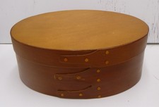 Wood Shaker Oval Box 7 x 5 Handmade