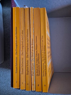 6 Bände der Reihe NTD (Nummern 2,3,4,6,8,9 - Matthäus, Lukas, Johannes, Briefe)