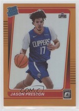 2021 Panini Donruss Optic Rated Rookie Orange Prizm /199 Jason Preston #160 0v5o