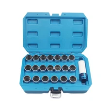 21PC Master Locking Wheel Nut Stud Keys Set Removal Locking Socket for BMW Lo...