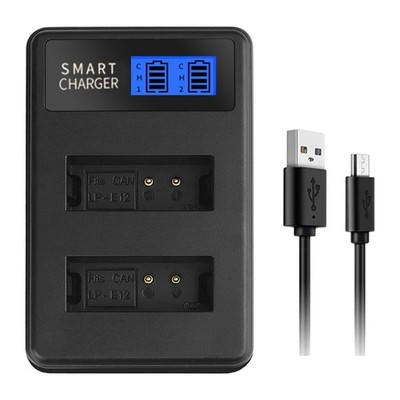 Dual USB Charger for M, 100D, Rebel SL1 LCD Screen for Travel