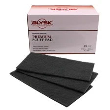 Blysk Non-Woven Abrasive Scuff Pads, 4.5 x 9 Inch, Surface Prep & Finishing, 25