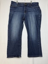 LEE REGULAR FIT CAPRI MID RISE DENIUM JEANS - Size 14M