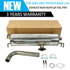 Fits 2004-2005 Toyota Rav4 2.4l Exhaust Rear Muffler Tail Pipe Stainless Steel