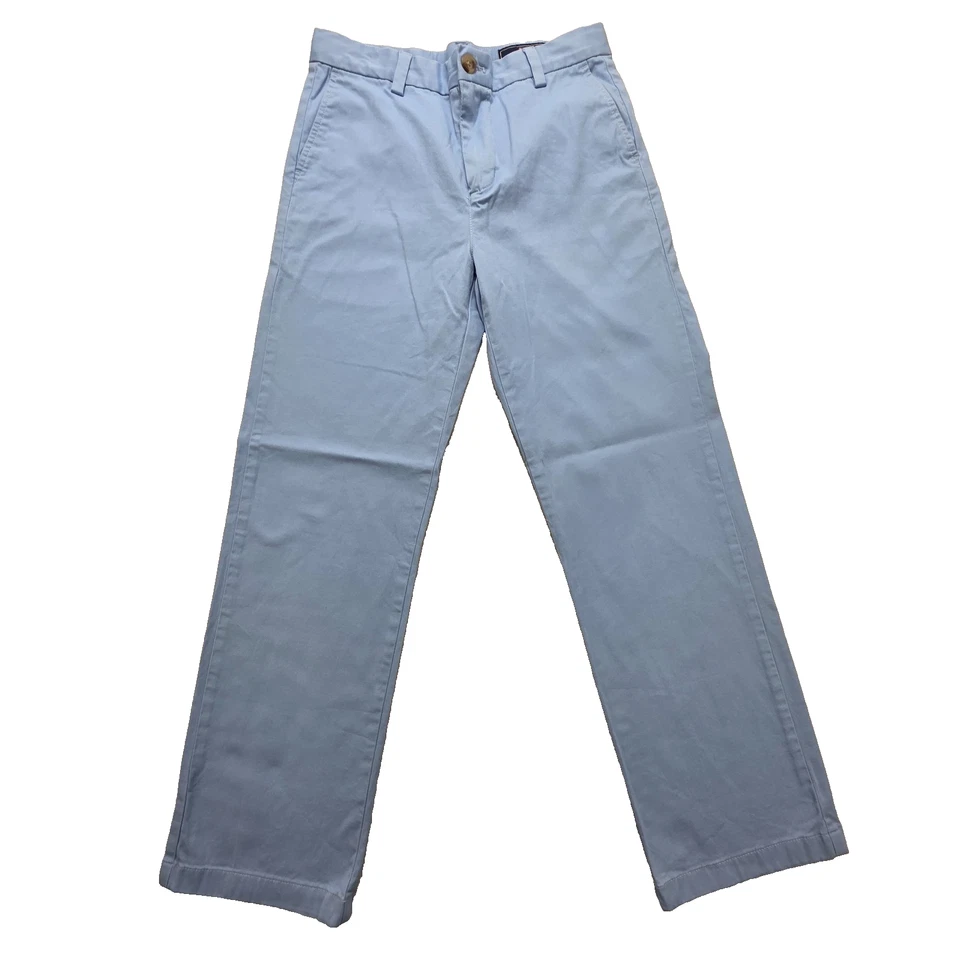 Vineyard Vines Blue On The Go Lightweight Performance Pants Boys 14 Adjustable - Image 2 of 4