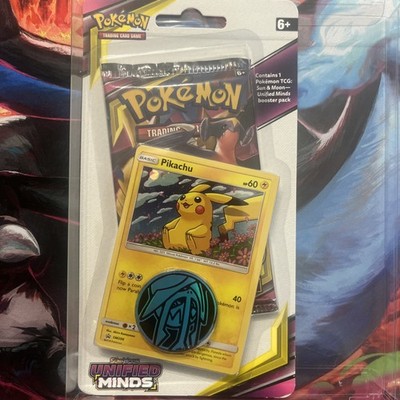 Pokemon Sonne und Mond Unified Minds Blister Booster Pack Pikachu NEU SEALED