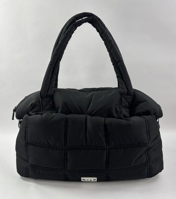 Wilo The Label Puffer Sage Core Weekender Bag With Strap EUC