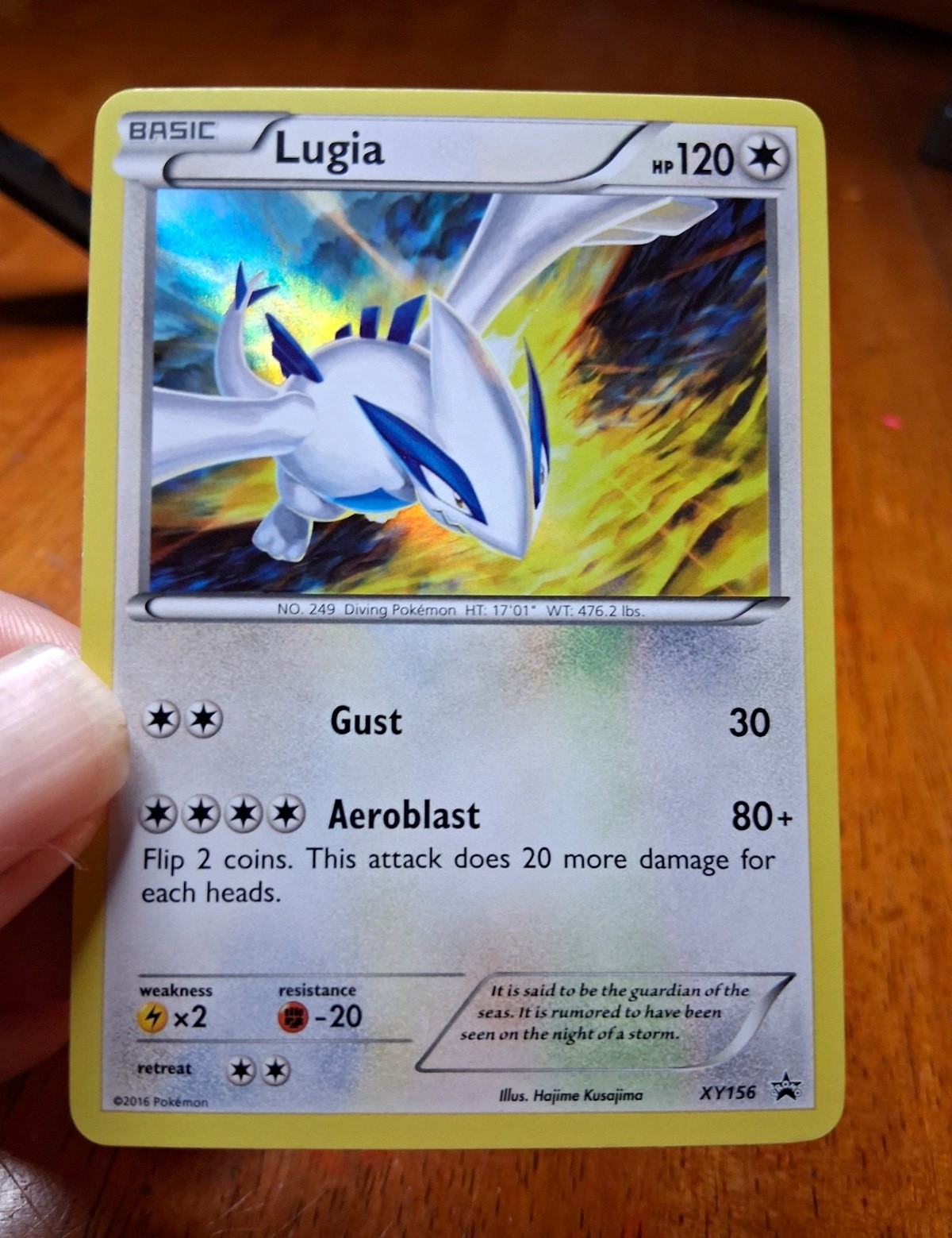 Pokemon TCG Lugia XY156 Black Star Promo Holo Eng 2016 120 HP