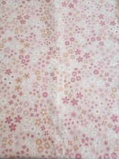 Baby Swaddle Blanket Pink Flowers With Pink Back Flannel 40x40