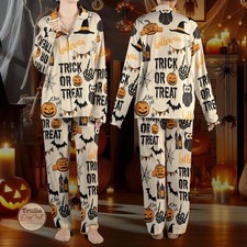 Halloween Sleepwear   Unisex Pajama Set with Costume Look, Cozy Nightwear