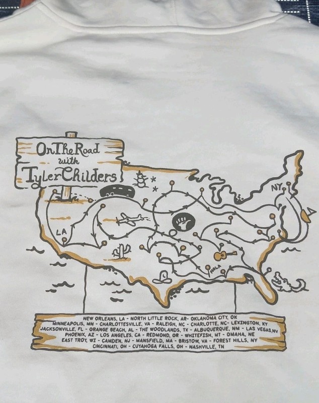 2025 Tyler Childers On The Road Tour Exclusive Hoodie Hooded Sweatshirt Small