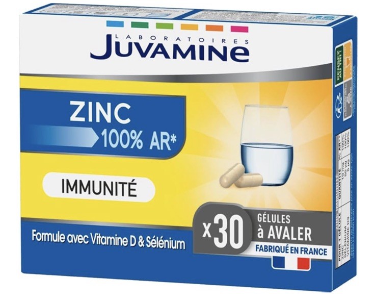 Zinc Immunité Juvamine compléments pour fatigue et baisse de tonus